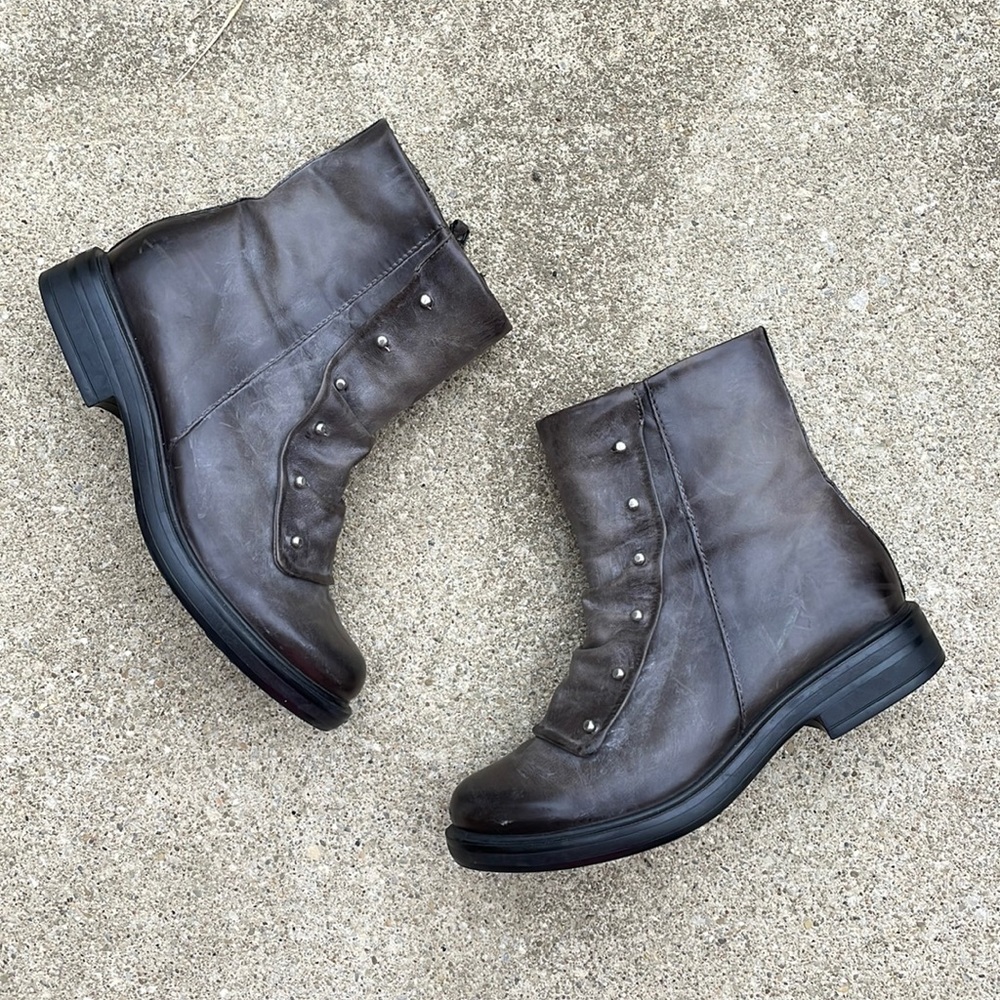 Miz Mooz Gray Combat Boots